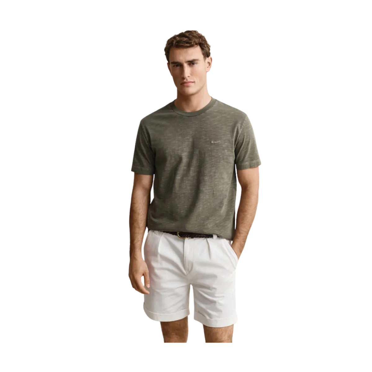 Best Gant Washed Sub Tshirt - Dry Herb Green