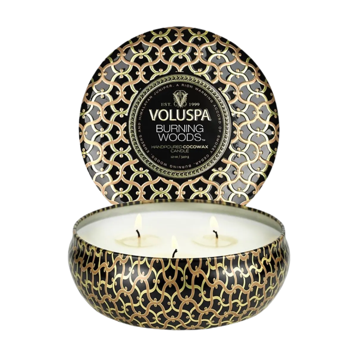 Online Voluspa 3 Wick Tin Candle - 7 Burning Woods