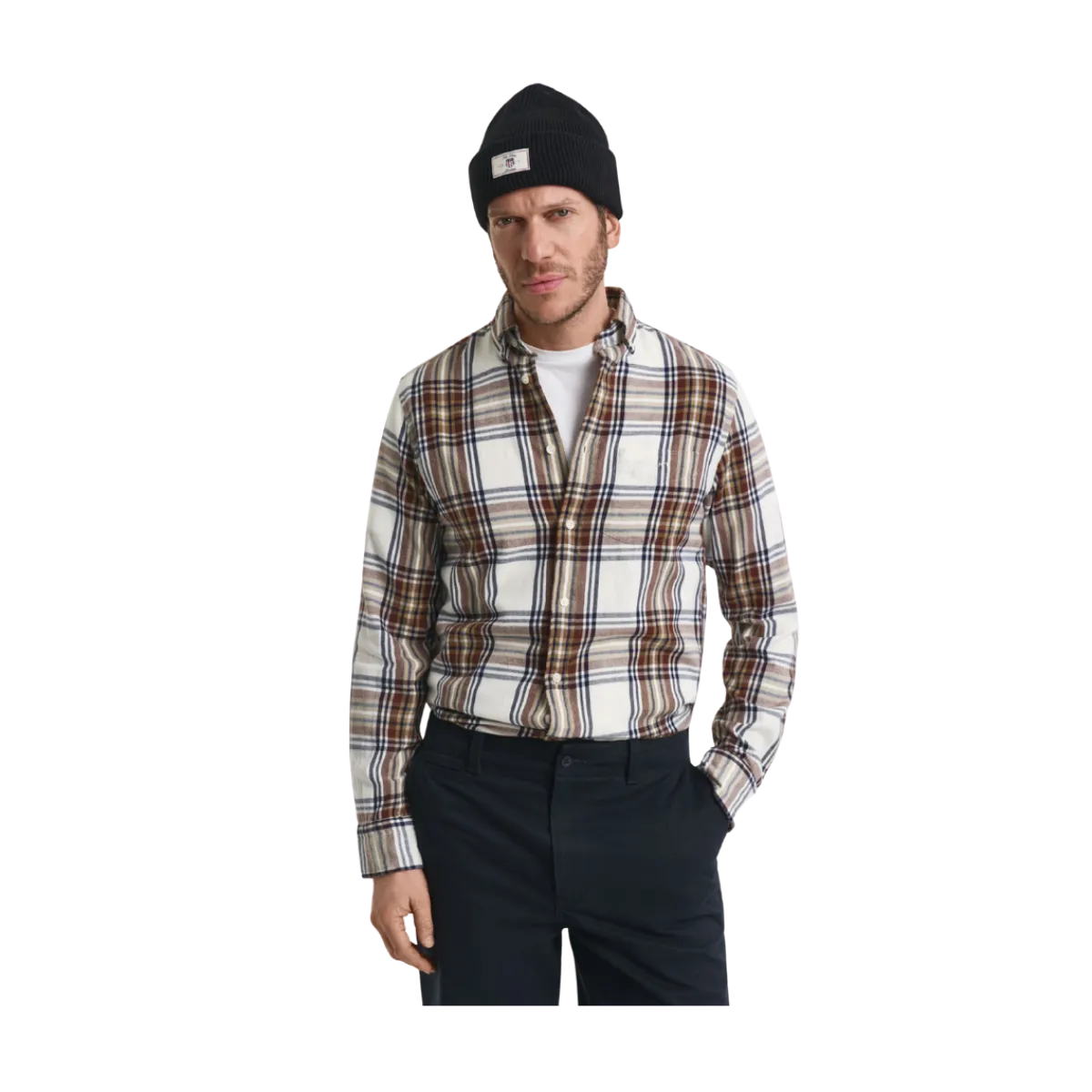 New Gant Windblown Flannel Check hirt - Crea