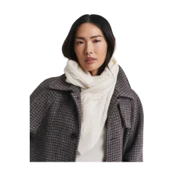 Sale Gant Wool Cable Scarf - Cream