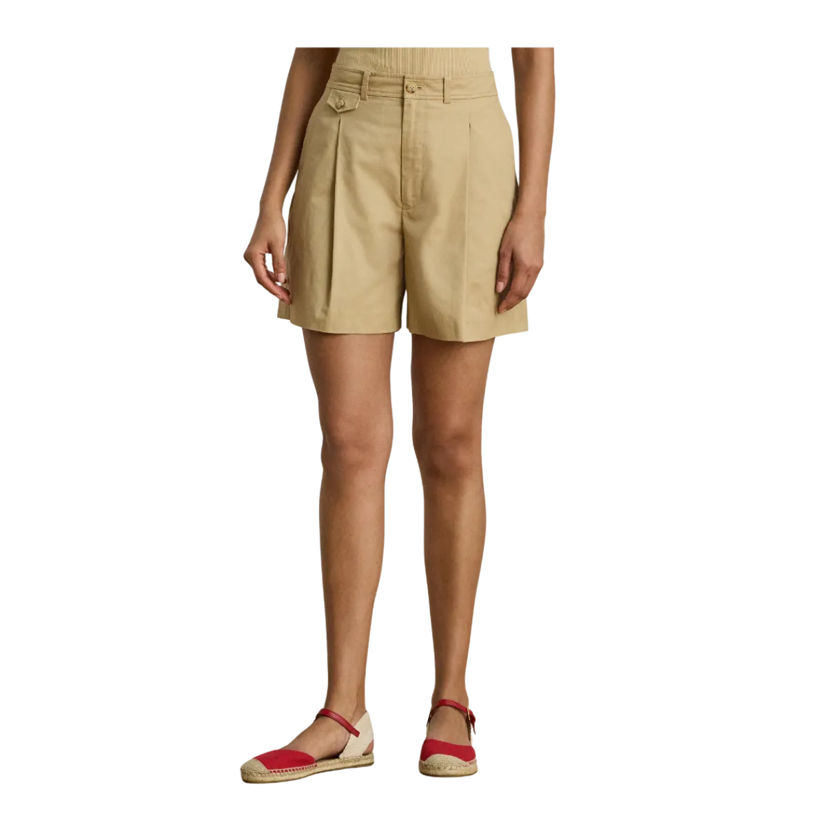 Clearance Lauren Woven Shorts - BIRCH TAN