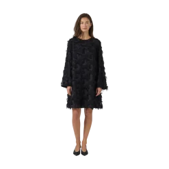 Clearance YAS DIO LS SHORT DRESS - Black