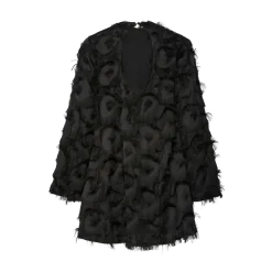 Clearance YAS DIO LS SHORT DRESS - Black