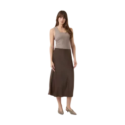 Sale YAS Pella Highwait idi kirt - Chocolate brown