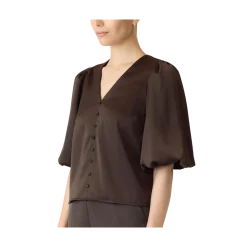 Outlet YAS Pella 2/4 Top - Chocolate brown