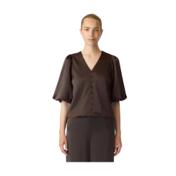 Outlet YAS Pella 2/4 Top - Chocolate brown