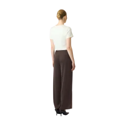 YAS Pea Wide Pant - Chocoate brown
